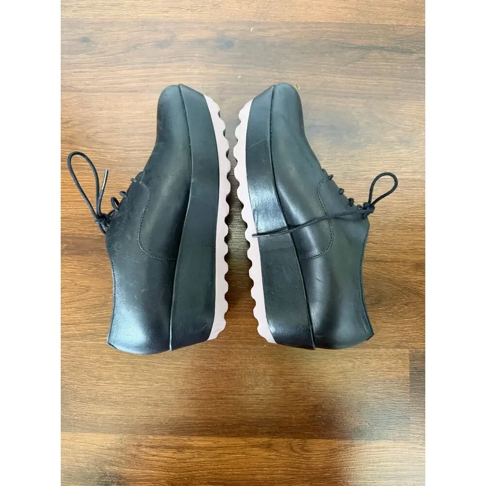 Camper Laika Chunky Platform Oxfords Black Leather Sz 40 (US 9.5) Grunge Punk